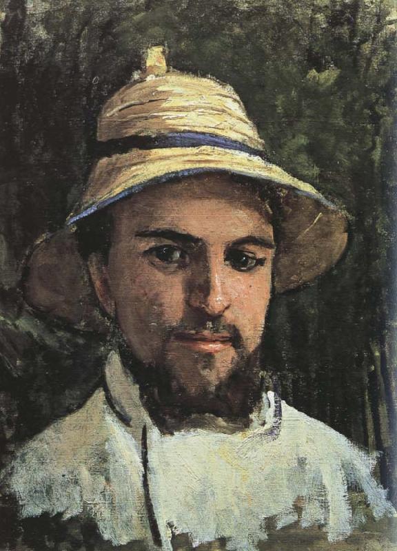 Gustave Caillebotte Self-Portrait in Colonial Helmet Sweden oil painting art